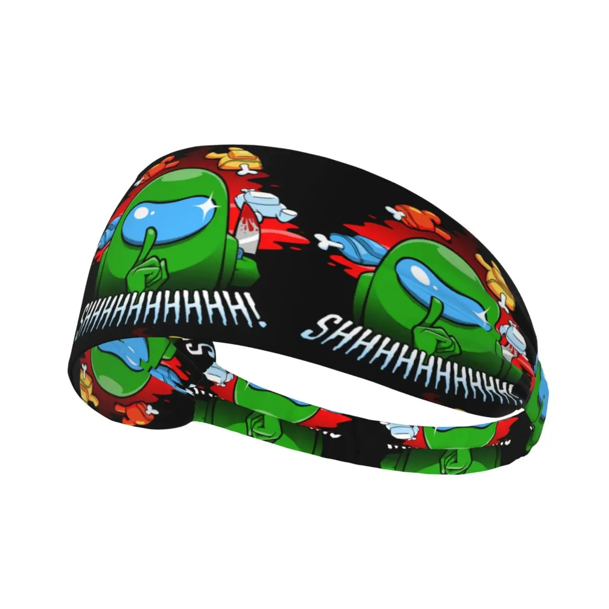 

Custom Amongs Of Us Crew Headband Men Women Non Slip Crewmate Impostor Game Moisture Wicking Gym Sweatband for Tennis