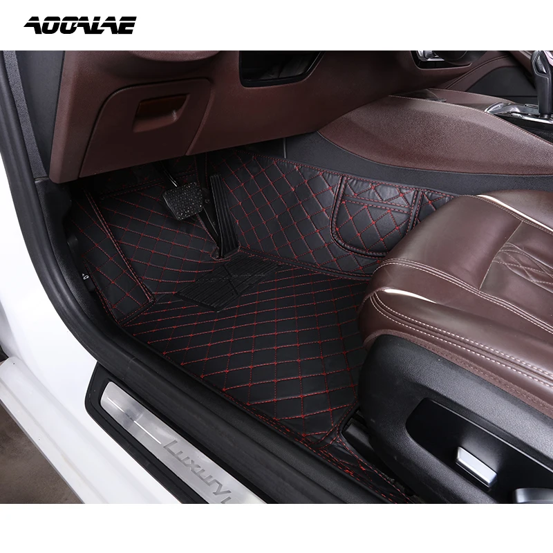 AOOALE Custom Car Floor Mats For Ssangyong Chairman Auto Carpets Foot Coche Accessorie