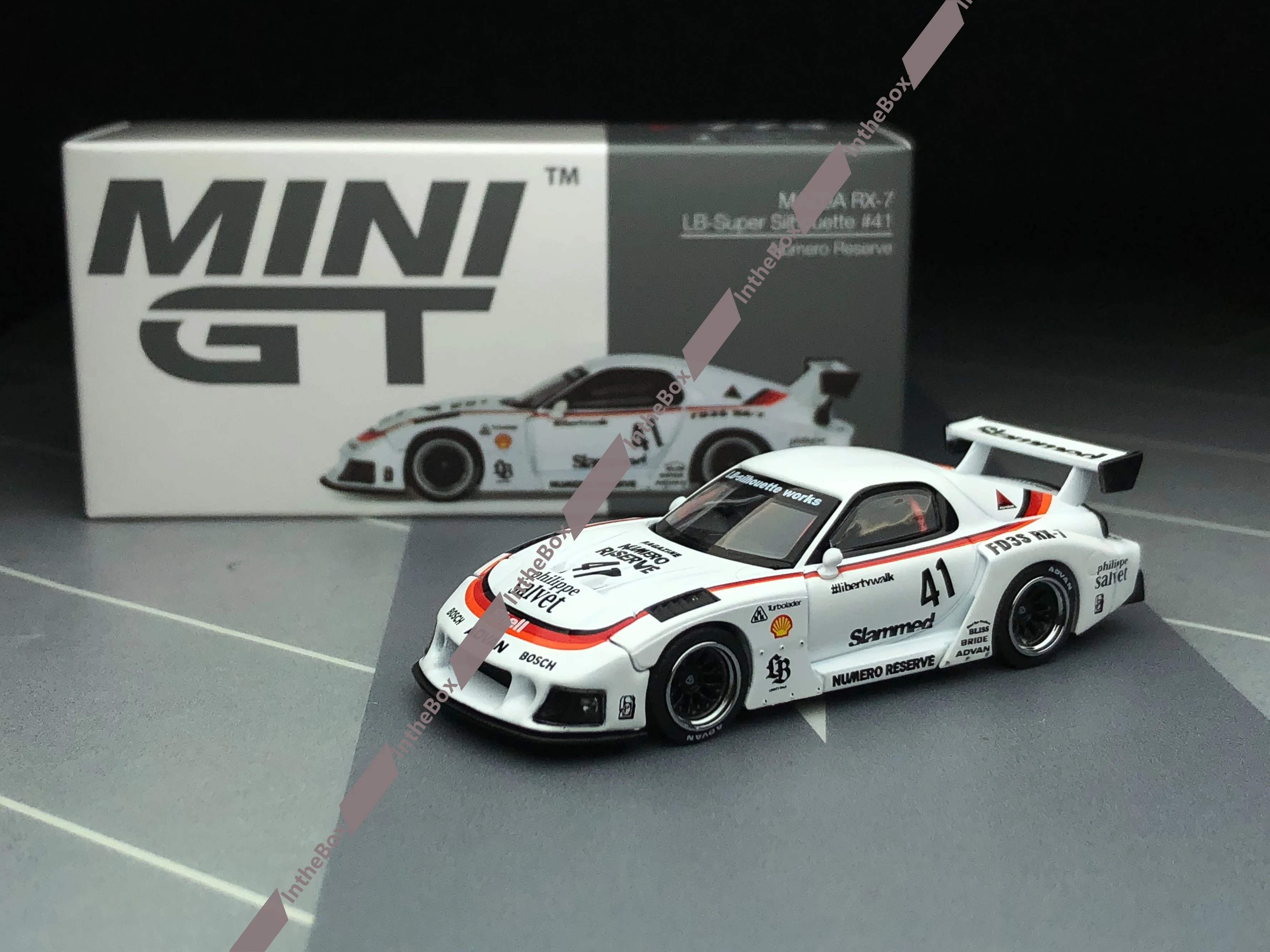 Mini GT #773 RX-7 LB-Super Silhouette #41 Numero Reserve 1/64 Diecast Model Car Collection Limited Edition Hobby Toys