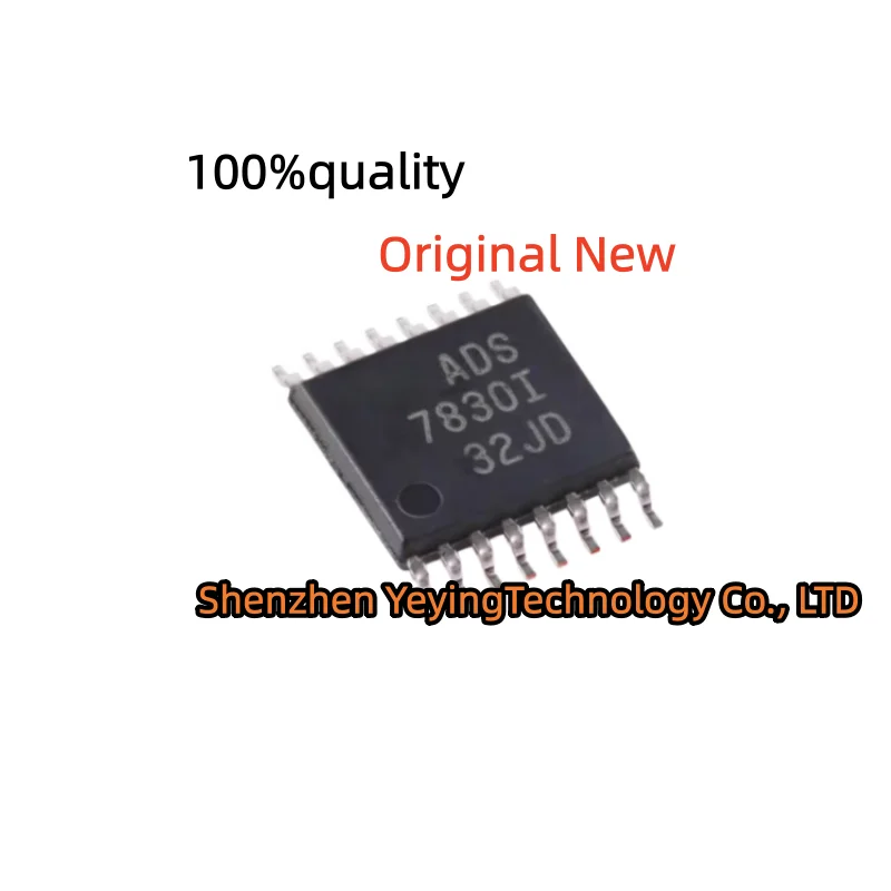 1Pcs Ads7830Ipwr Ads7830I Tssop16 Is an 8-Bit 8-Channel Sampling A/D Analog-To-Digital Converter with I2C Interface