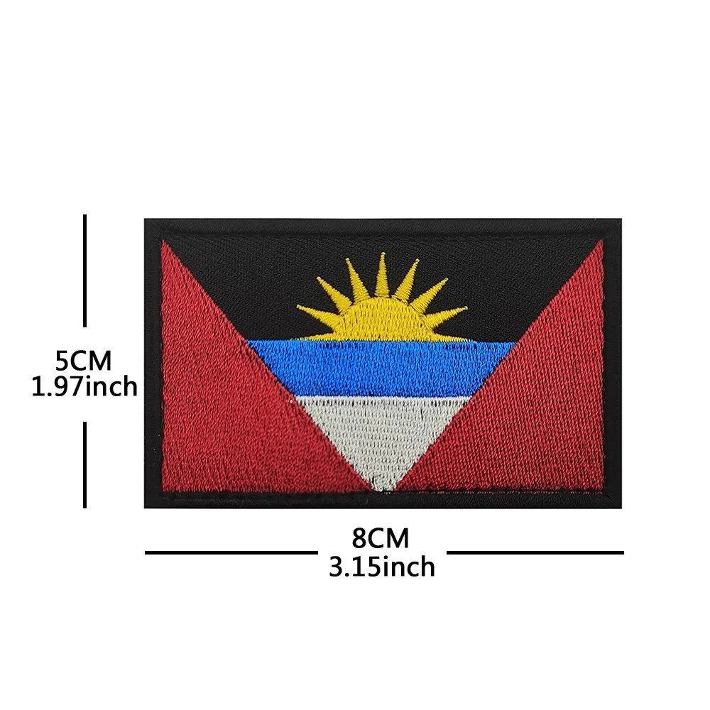 Nationalflaggen der Amerikas Stickerei-Patches Amerika Kanada Mexiko Argentinien Peru Brasilien Bolivien Chile Taktische Armbinden-Abzeichen – Detail 2