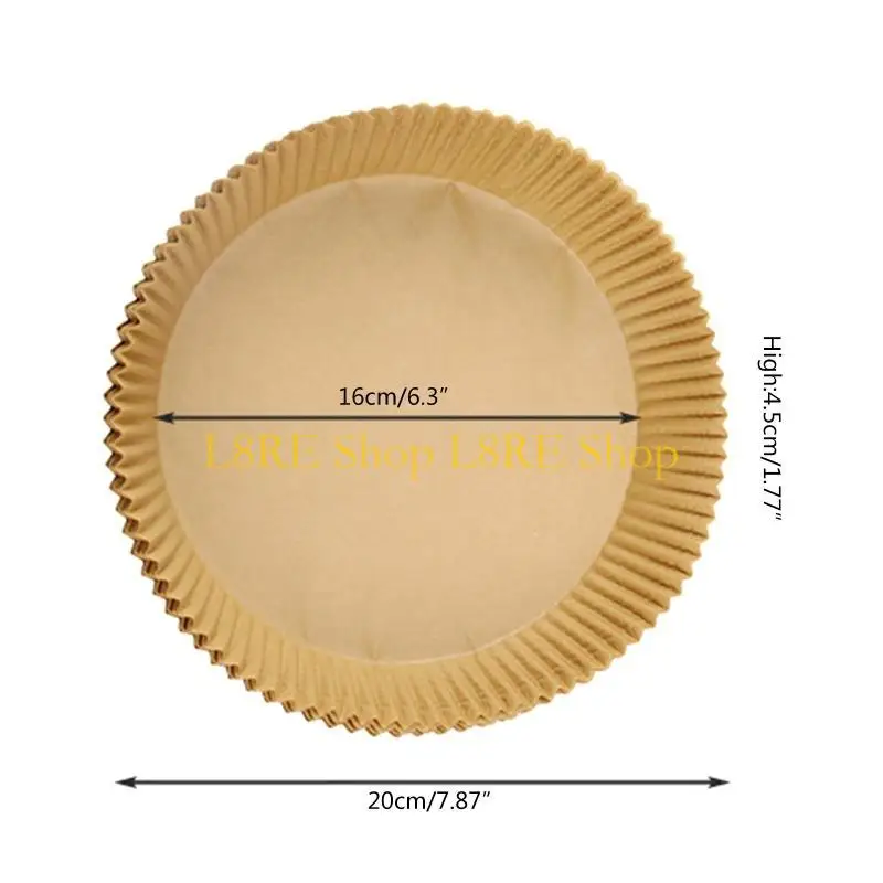 3-5QT 에어 프라이어 오일 저항성 방수 용 L8RE 비 붙어있는 에어 프라이어 종이