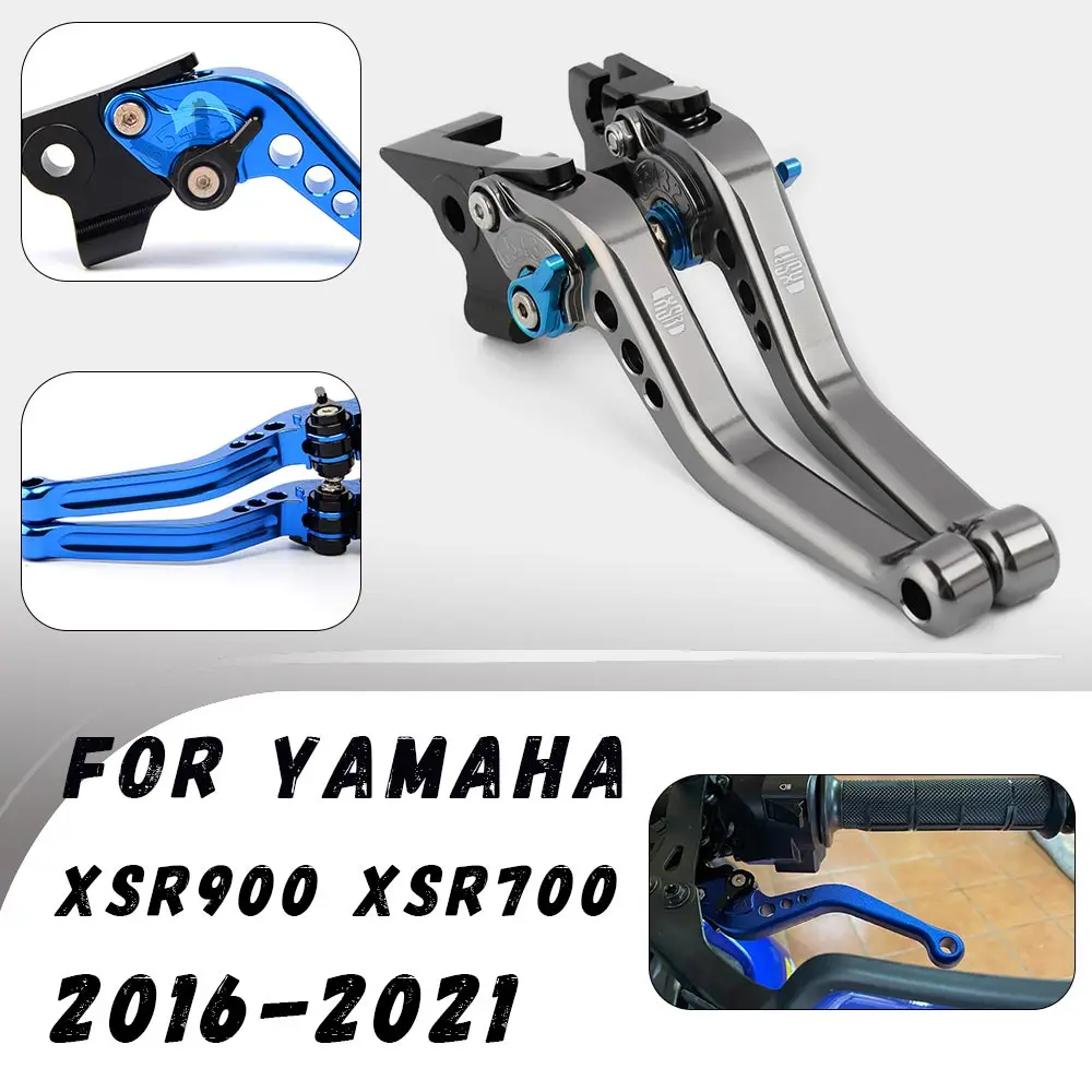 

For Yamaha XSR900 XSR700 2016-2021 CNC Clutch Brake Levers Modified Horn Adjustable Folding Hand Lever Motorcycle Accessories