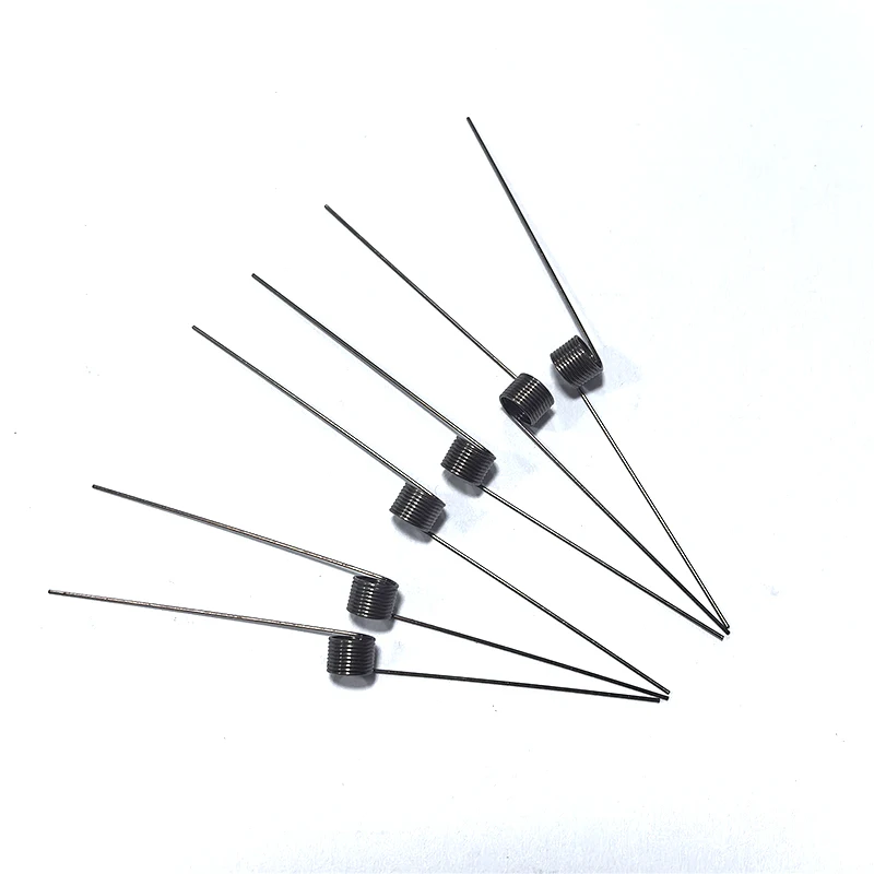 Zehn V-förmige Federn, Drahtdurchmesser 0,8 mm, Torsionsfedern, Miniatur-Torsionsfedern, Rückstellfedern mit Winkeln von 60/90/120/180 Grad, Torsion – Detail 4
