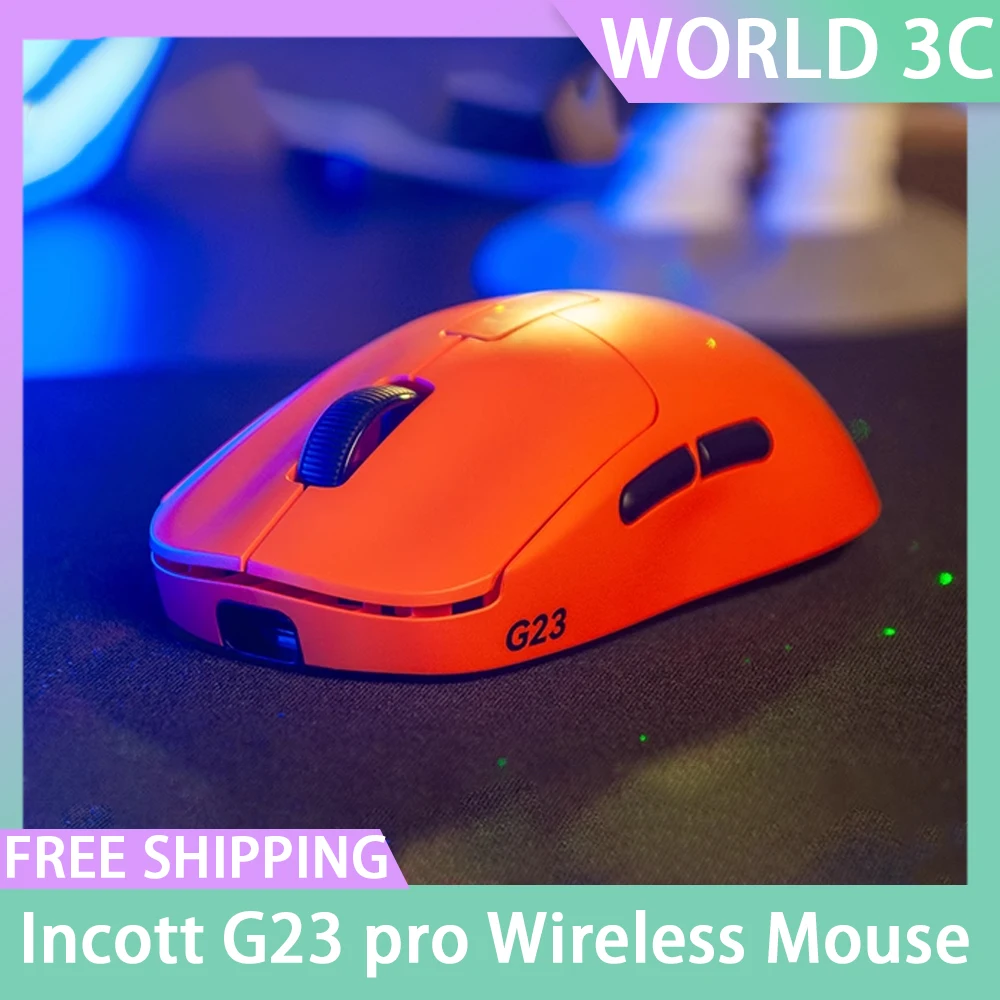 Imagem -06 - Incott G23pro Mouse sem Fio 8k Carga Rápida Modo Duplo Paw3950 Sensor Mouse para Jogos Troca Quente Ergonomia pc Gamer Acessórios Presente