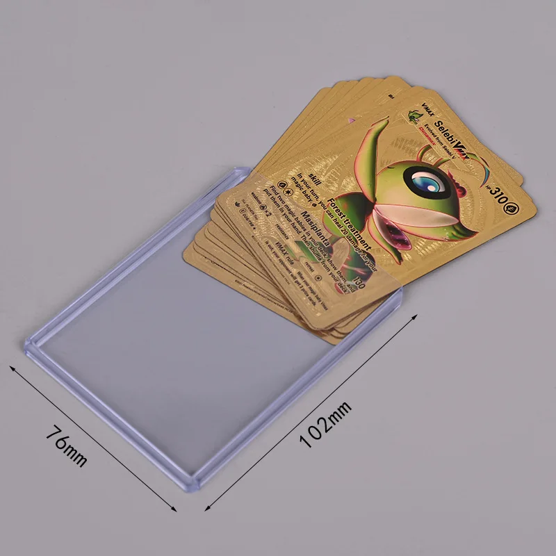 Pokemon Cards Sleeves Booster Box Card Collector Cards Protectors Protege Carte Plastic Photocard Plastic PVC Transparent