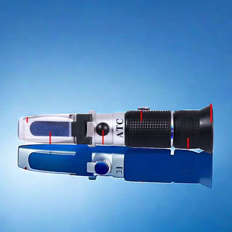 New Brand 0~25KMW(Babo) 30~140 Oe Specific Gravity Refractometer Beer Fruit Juice Wine Sugar Test Meter