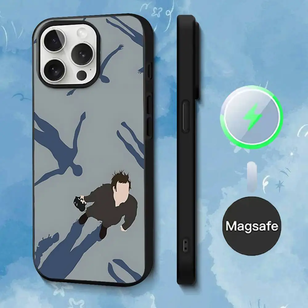 Чехол для телефона M-Muse Band Album для iPhone 17,16,15,14,13,12,11,Pro,Max,Plus,Mini,SE4,E с магнитной беспроводной зарядкой Magsafe