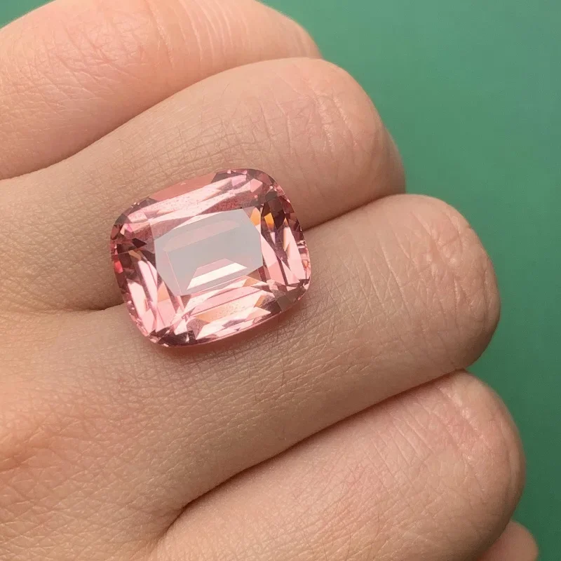 Imagem -05 - Ruif Almofada 15x18 mm 25ct Pink Lab Grown Sapphire Lab Criar Pedra Solta para Fazer Jóias de Alta Qualidade