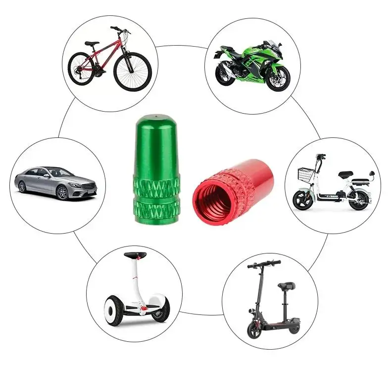 Aluminum Alloy Bicycle Tire Prest Valve Cap MTB Road Bike Covered Protector Road MTB Tyre Dustproof Bike Presta Valve