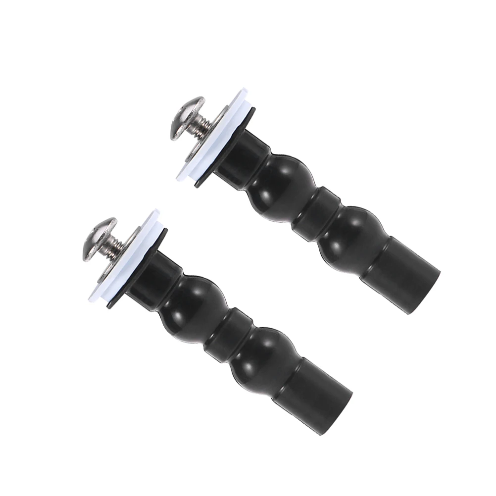 

2 Pcs Expansion Screw Toilet Accessories Stainless Steel Lid Fixed Rubber WC Tool