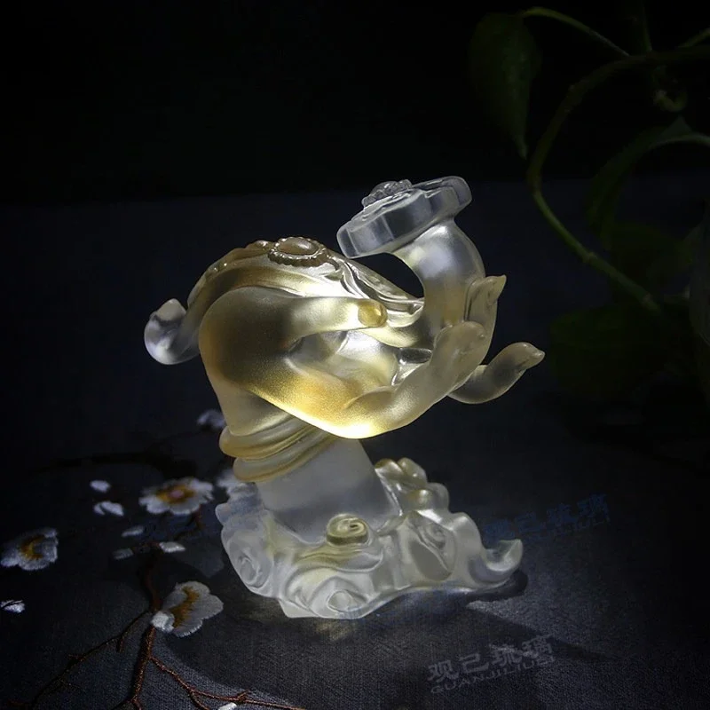 colored glaze palm ruyi xiangyun buddha's hand for home buddhist crafts buddha front decoration ornaments buddhist supplies
