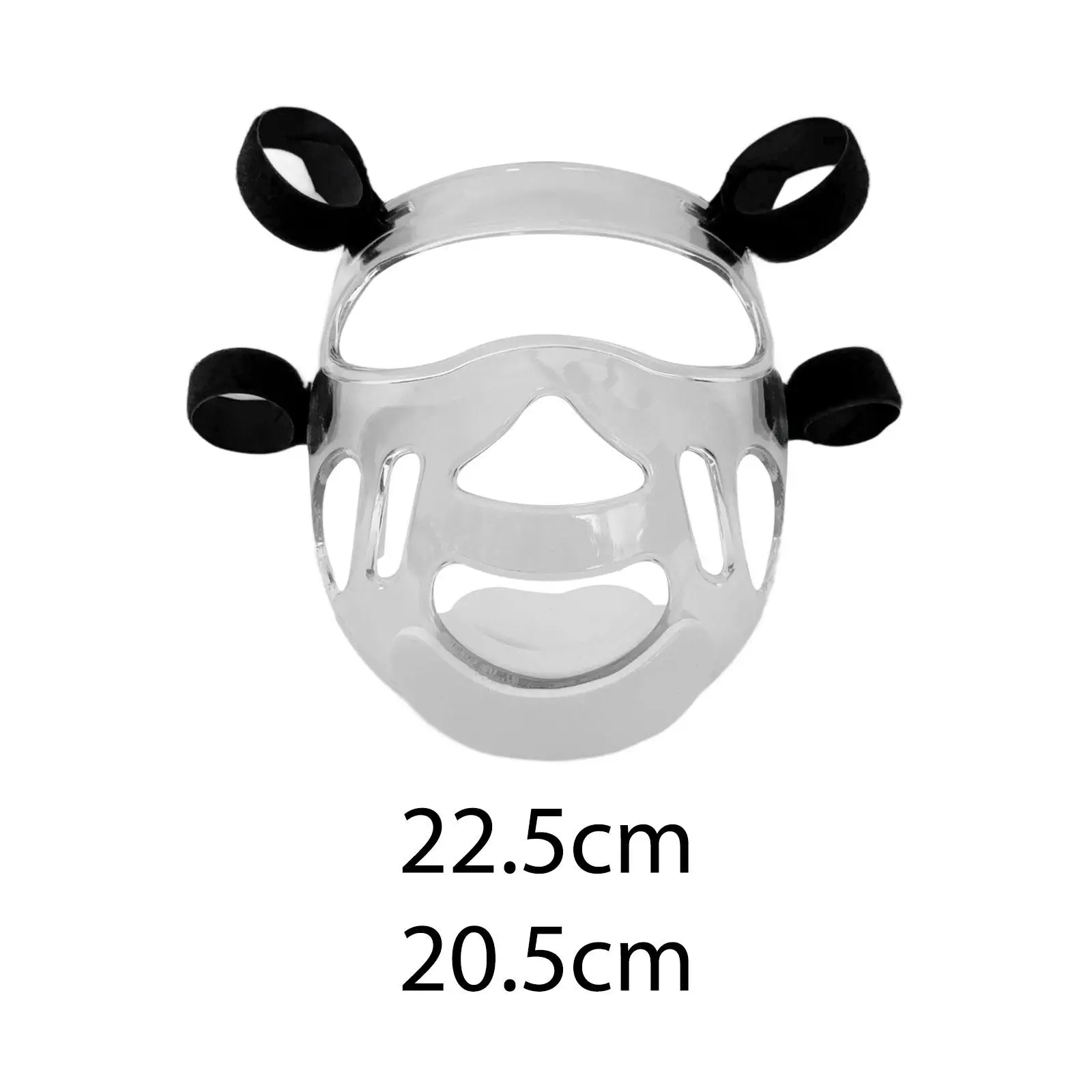 Clear Taekwondo Mask Accessories Removable Equipment Full Face Shield Mask for Sparring Martial Arts Grappling Karate Boxing