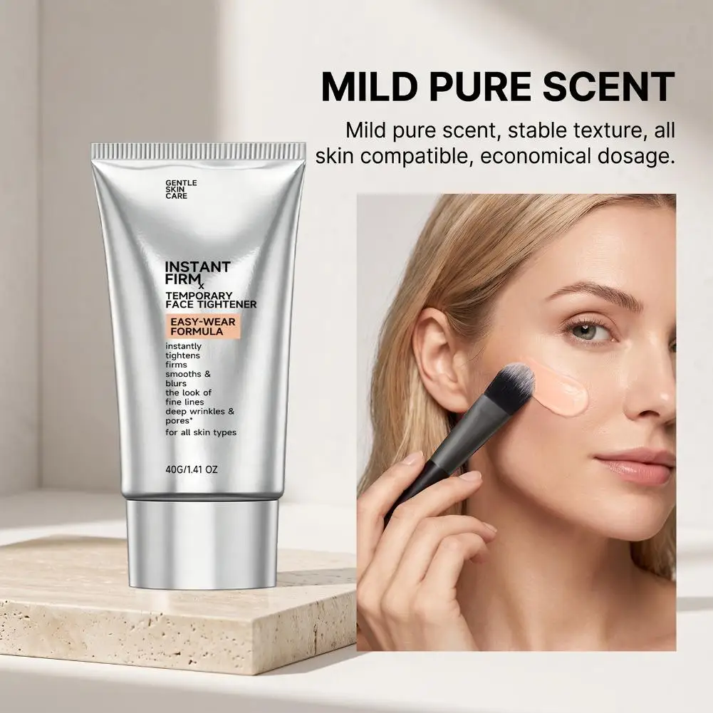 Instant Firming Face Cream,Face Smoothing Primer Cream for Fine Lines & Pores, Smoothing Fine Lines Wrinkles Moisturizing Cream