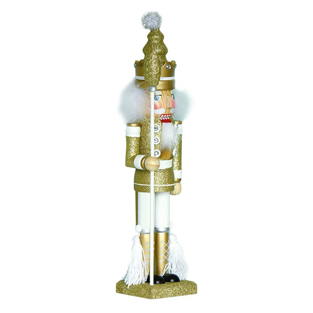 

Sturdy Wooden Nutcracker Xmas Decor Desktop Christmas Soldier Craft Home Office Car Festival Holiday Gift Wood Xmas Nutcrackers