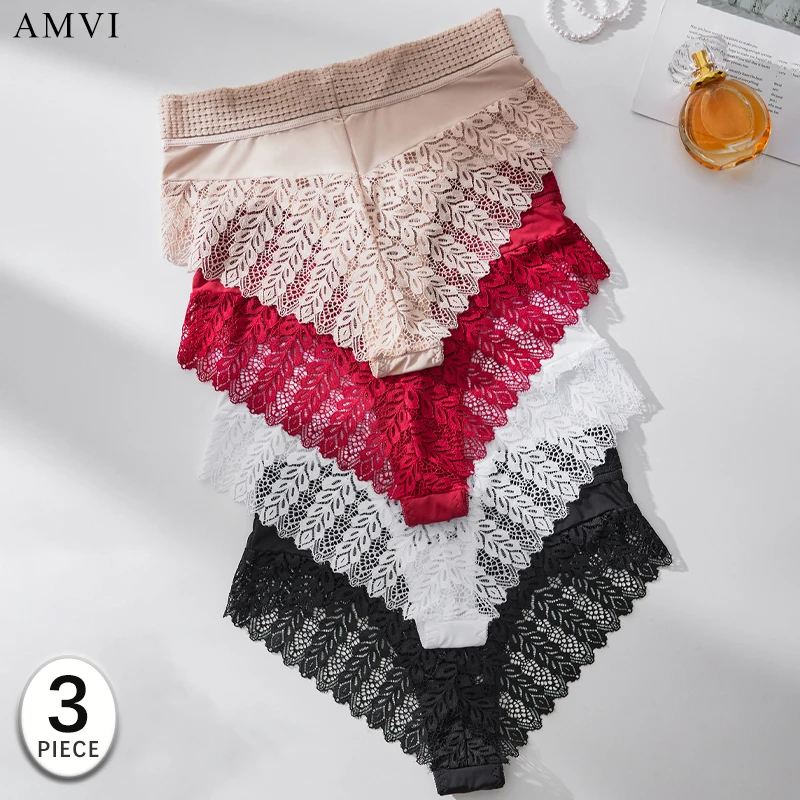 3PCS/set Sexy Brazilian Panties for Women Pants Sets Hot Ladies Underwear Female Lingerie Bra Bikini Solid Color Hollow Briefs