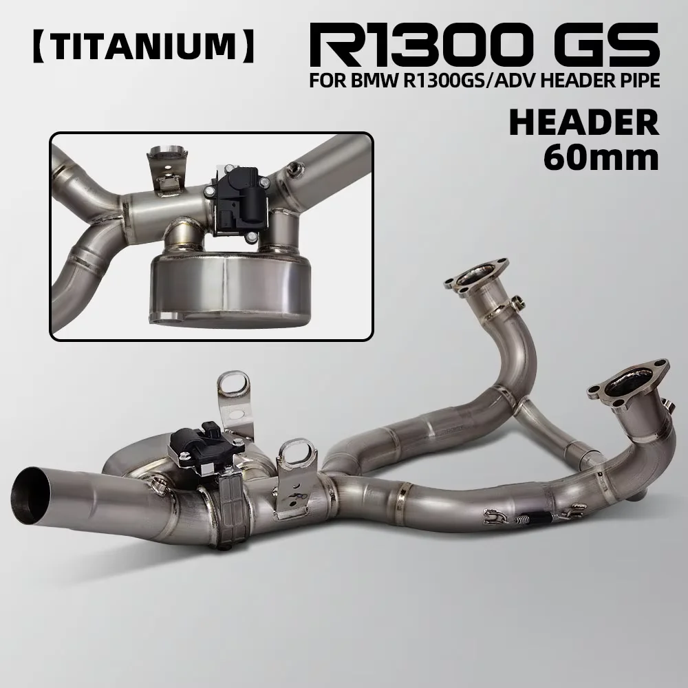 

Для BMW R1300 GS R1300GS ADV мотоциклетная выхлопная передняя труба Adventure титановая 60-миллиметровая коллекторная трубка с электрическим управляемым клапаном