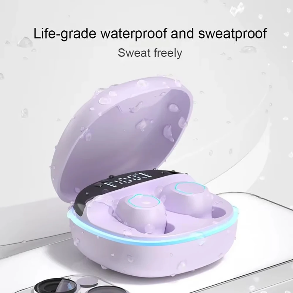

M13 wireless waterproof sports earphones are stable to wear and not easy to fall off, with IPX5 waterproof rating