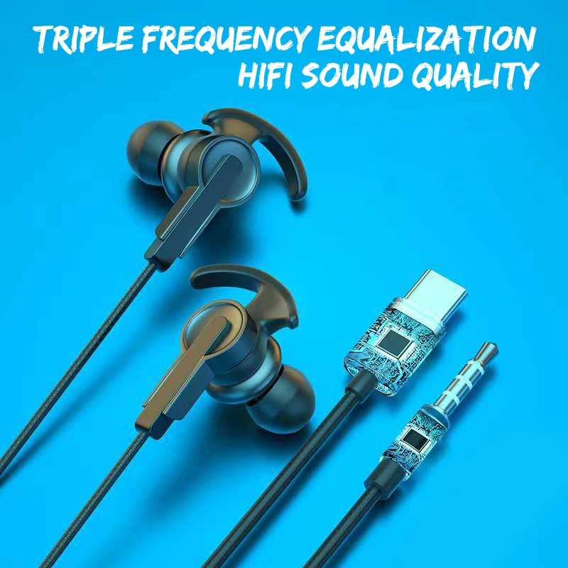 3.5mm E-sports Gaming In-ear Wired Headphones With Stunning Sound Effects Suitable For Huawei, Xiaomi, Oppo Vivo