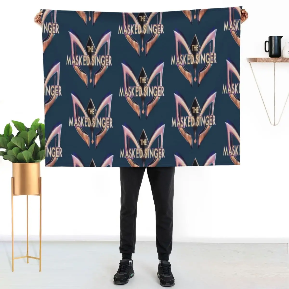 The masked singer Throw Blanket Comforter Decorative Sofa Plaid blankets ands Plaid on the sofa Warm Blankets