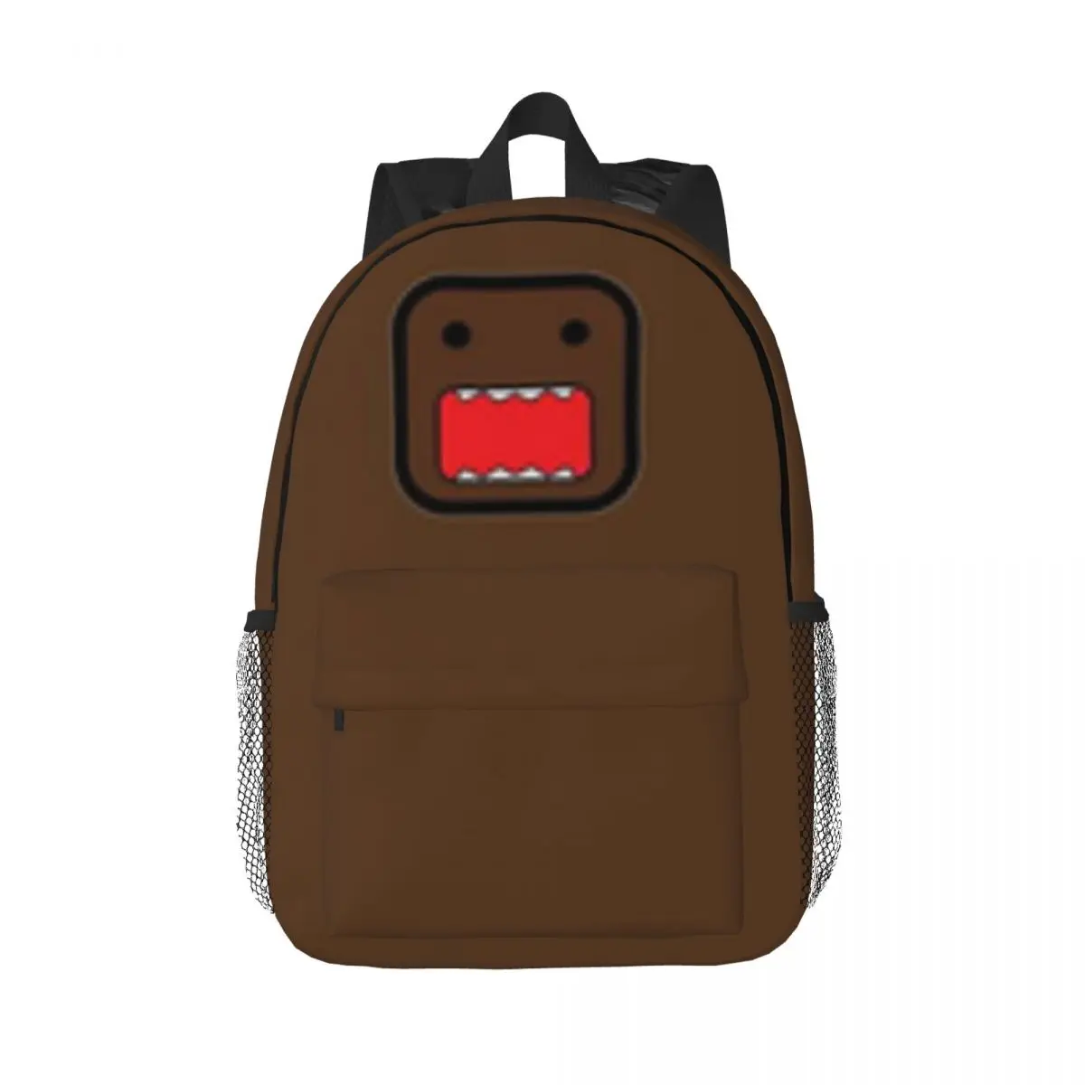 Domo Mouth Dice Head Printed Lightweight Casual Schoolbag For School, Outdoor, Shopping, Office 15inch