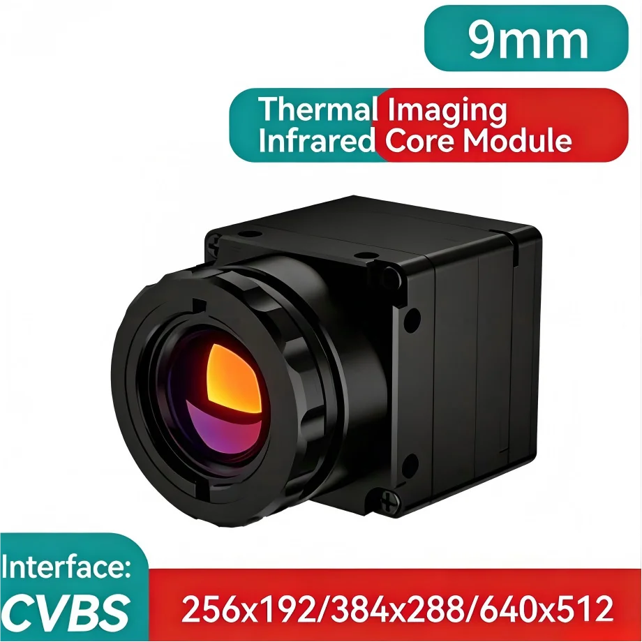 

Thermal imaging Camera Module 256/384/640 CVBS Analog 9mm Lens Uncooled Long Wave Infrared Thermal Camera For FPV Drone