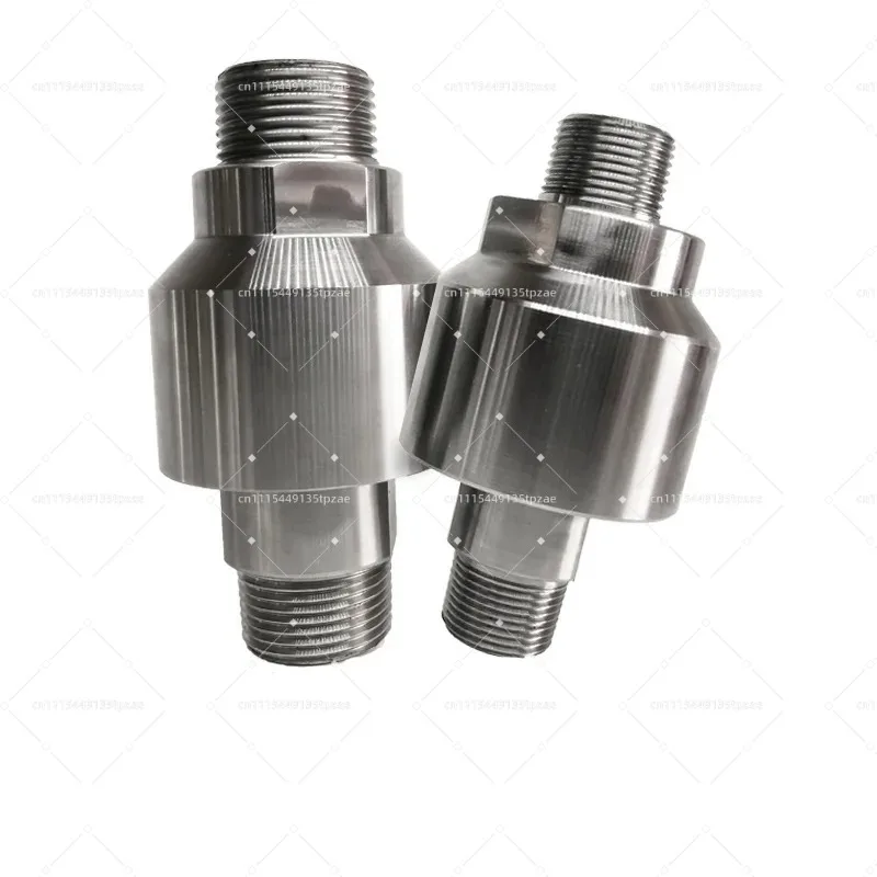 High Pressure 360° Stainless Steel Rotary Universal Joint Water Oil Air Spray Straight Through Connect Accessory