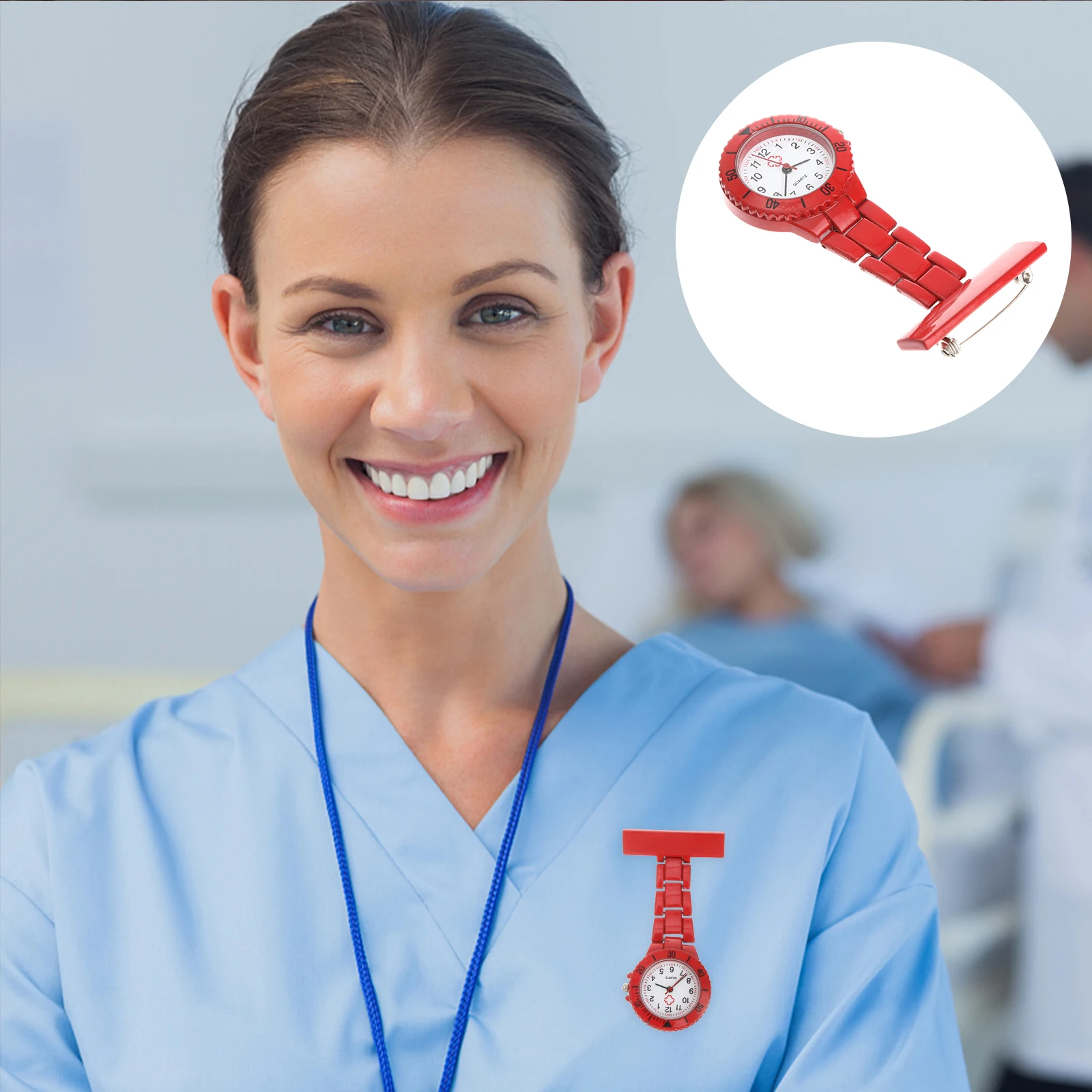 

Fashion Nurse Watch Operated Long Lasting Portable Brooch Design For Hospital Staff Nursing Student Gift Pocket