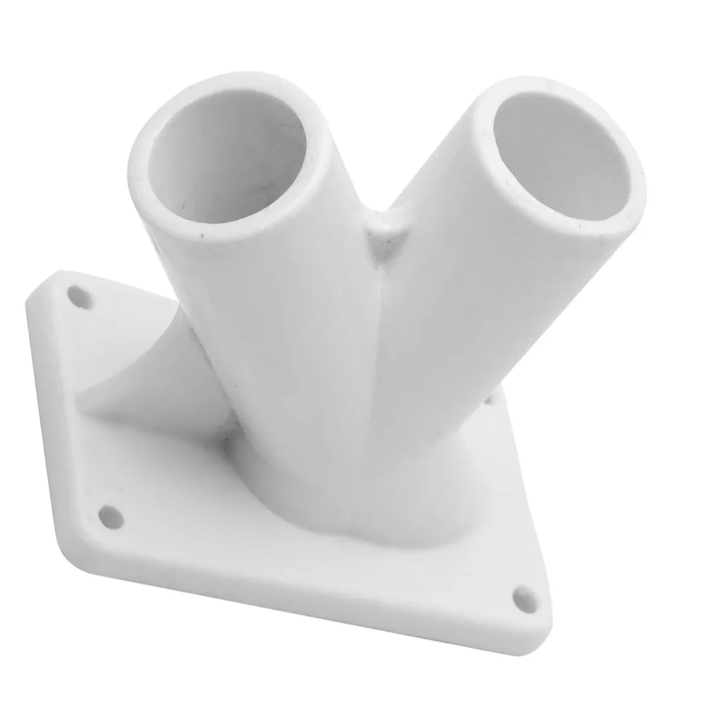 Portable Flag Pole Holder ABS Plastic Desktop Flag Stand Stable Mounting Base for Office Garden Meeting Negotiation Display
