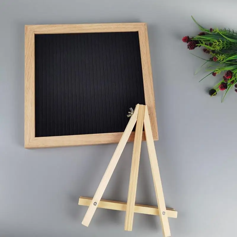 Letter Board ป้ายไม้ Felt โต๊ะ Chalkboard ตกแต่งเปลี่ยน Letter Board สําหรับห้องเรียนโรงเรียนเนอสเซอรี่ร้านอาหาร