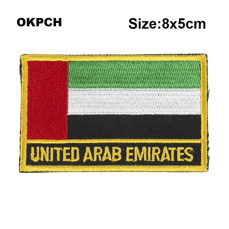 8*5cm Montenegro Rectangle Shape Iron-on Saw on Flag Patch Embroidered Saw on Badges Patches for Clothing