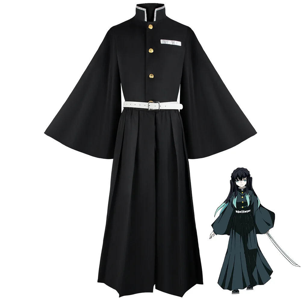 

Anime Demon Slayers Kimetsu No Yaiba Tokitou Muichirou Cosplay Costumes Kisatsutai Uniform Wig Halloween Party Costume