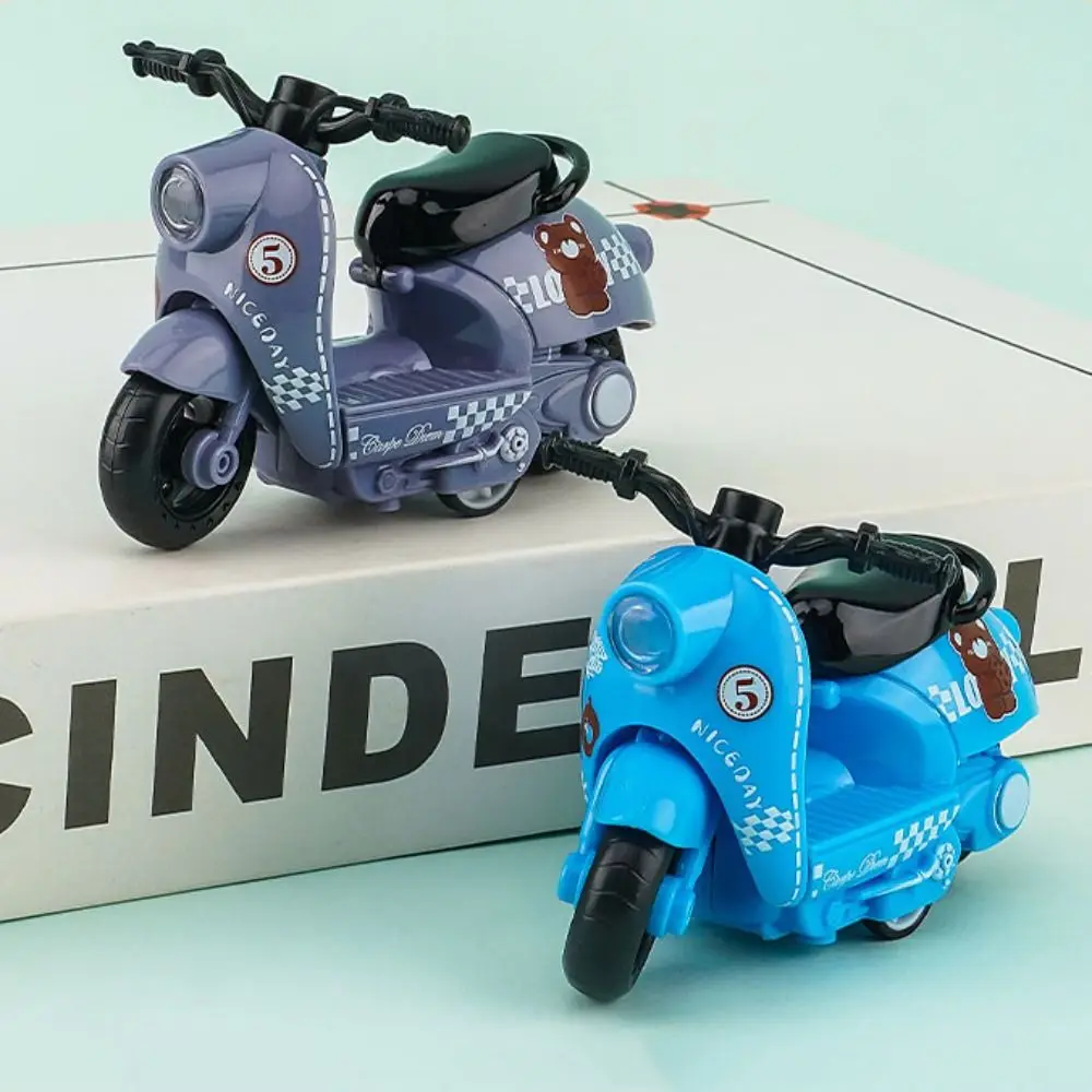 Miniatur-Motorradmodell aus Legierung, Diecast-Inertia-Simulationsmotorrad, Rückzieh-Motorrad aus Legierung für Jungen und Kinder