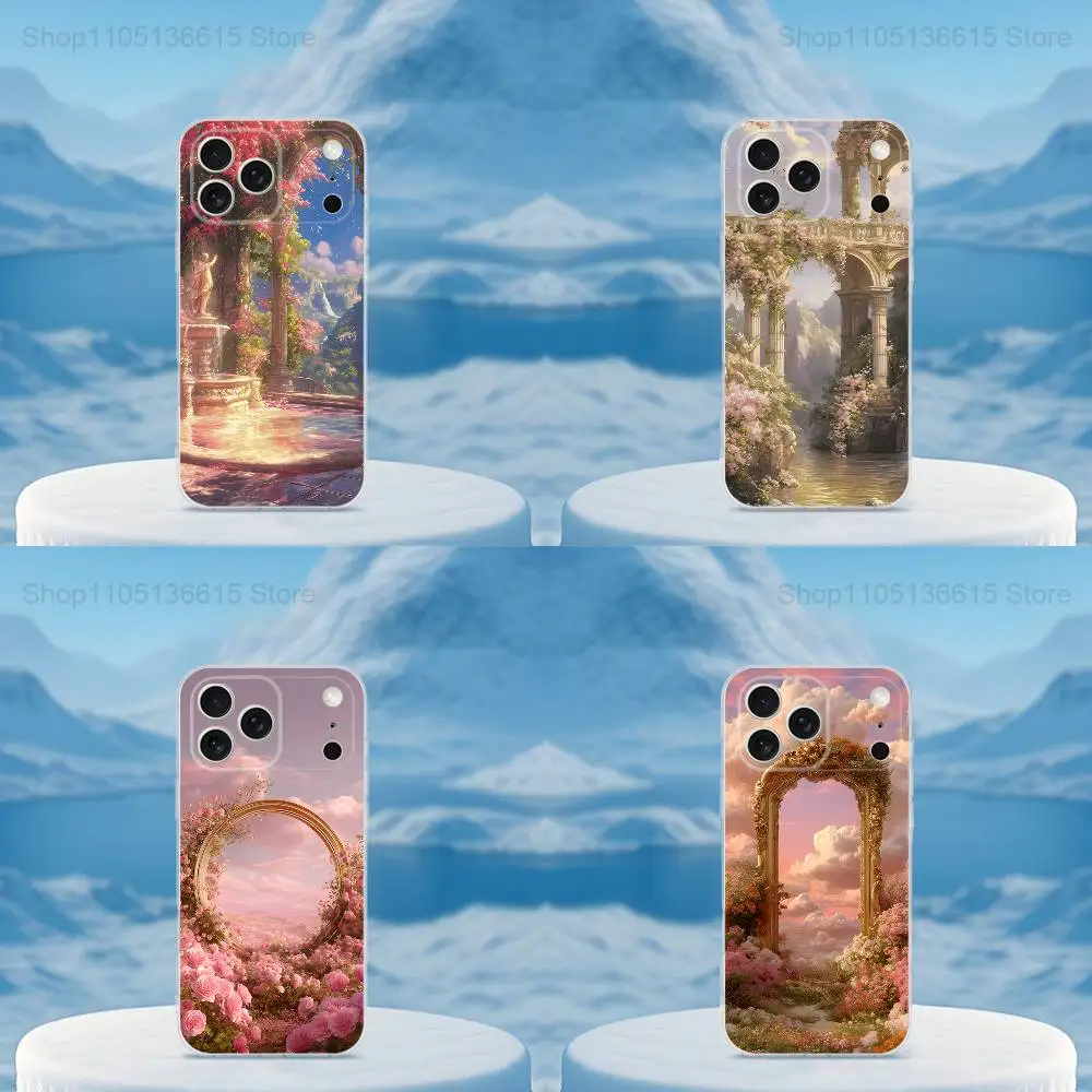 

Romantic Ancient Greek Phone Case For iPhone Max,Plus,11,14,13,XR,SE,12,15,Pro,17,16,X,XS,Mini Transparent Soft Cover