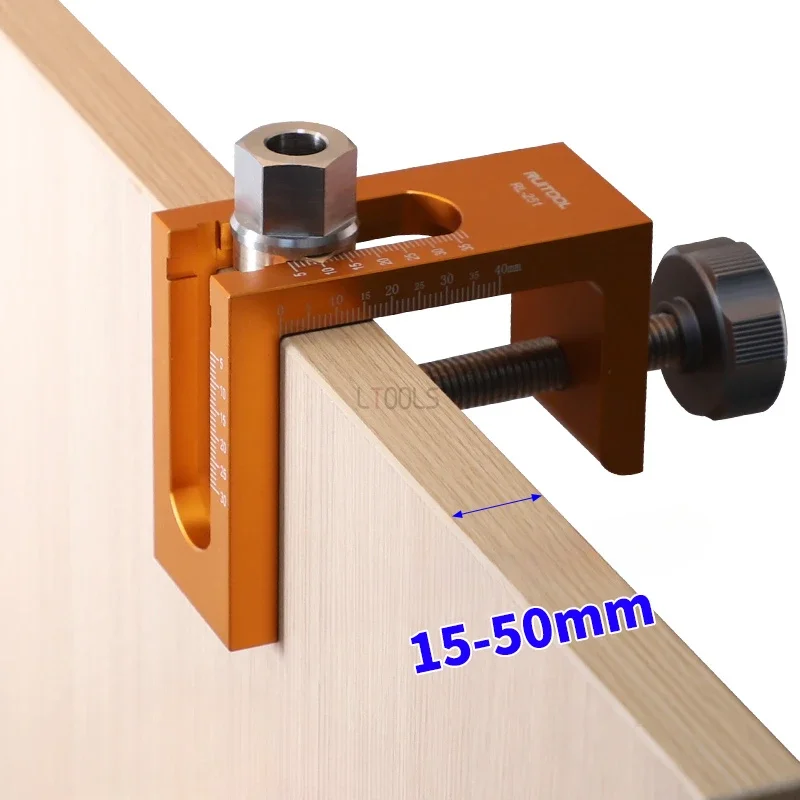 Imagem -05 - Móveis Atualizados Doweling Jig Kit Rebounder Porta do Armário Perfuração Guia Localizador Conectores Invisíveis Perfuração Locator 10 mm