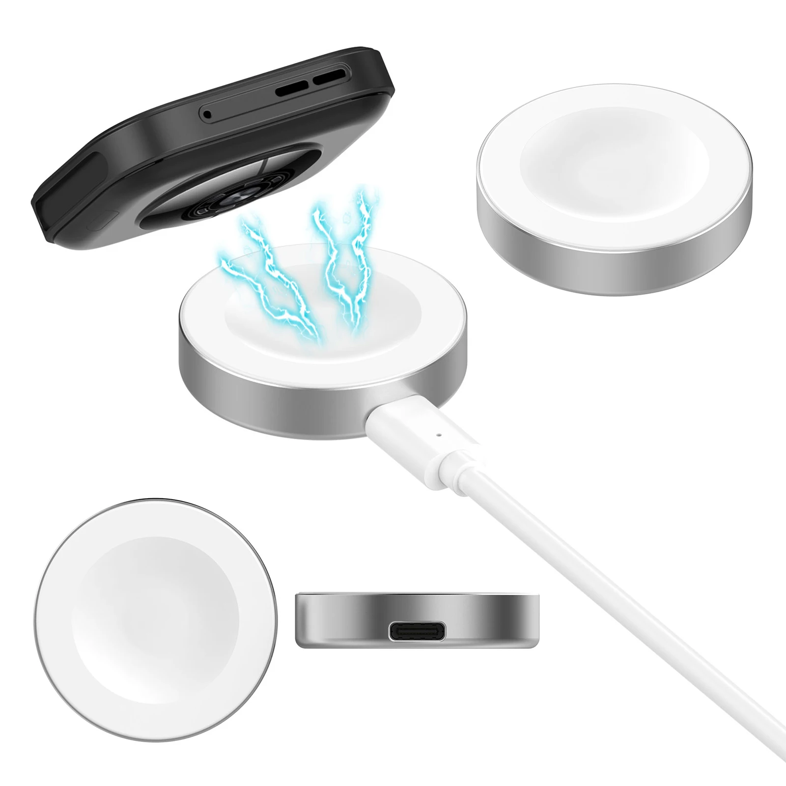 

Зарядное устройство USB для смарт-часов Huawei Watch GT6 Pro/GT5 Pro/Watch 5, быстрая зарядная док-станция, сменные USB-кабели для зарядки