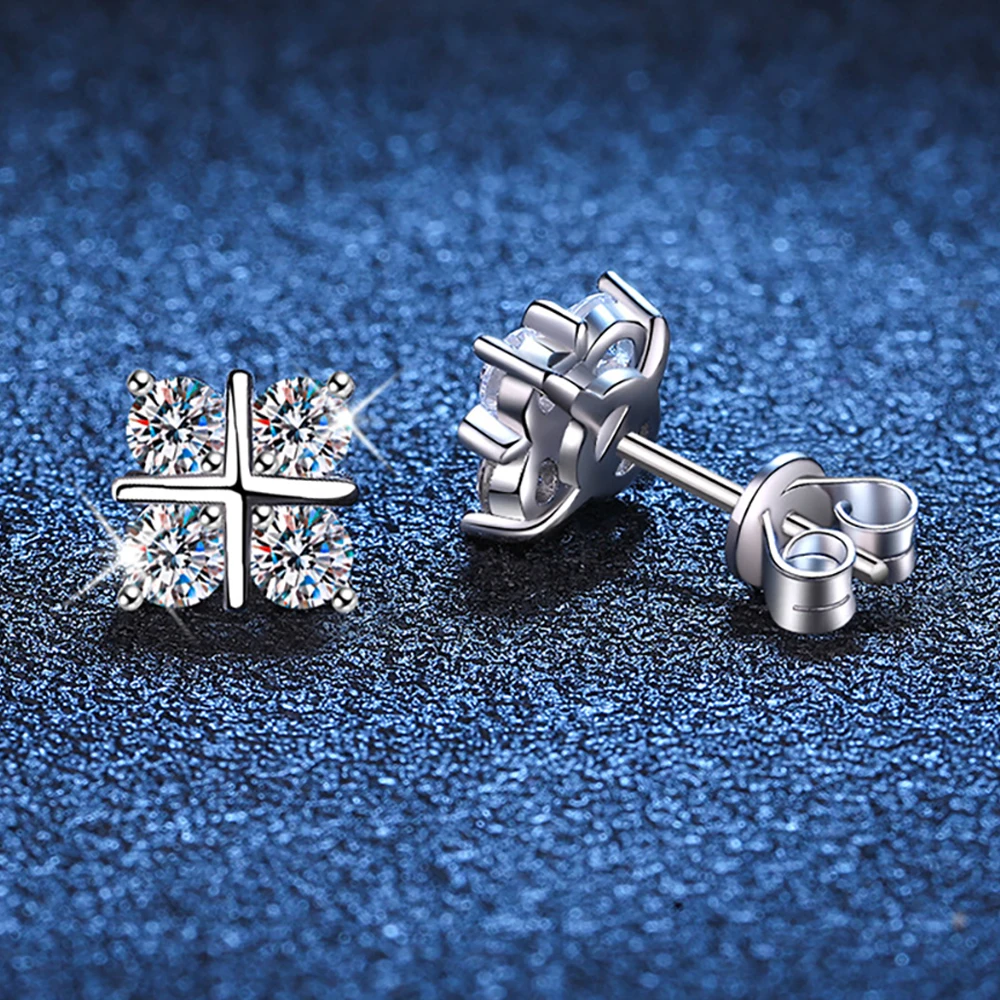 

Серьги-гвоздики из стерлингового серебра 925 пробы с покрытием из 18-каратного золота для женщин, серьги с муассанитом, подарок, серьги с лабораторными бриллиантами, подарок для девушки, ювелирные изделия