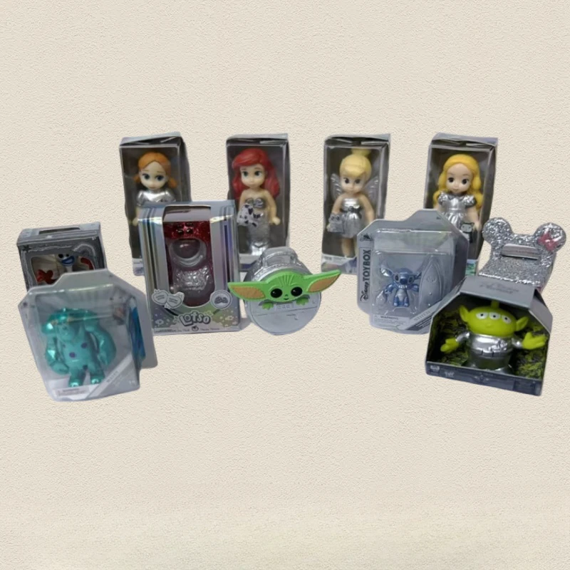 Juguetes en miniatura de princesa Zurue de Disney, figuras de edición especial de aniversario de plata, adornos coleccionables de SpiderMan de punto bonito, regalo