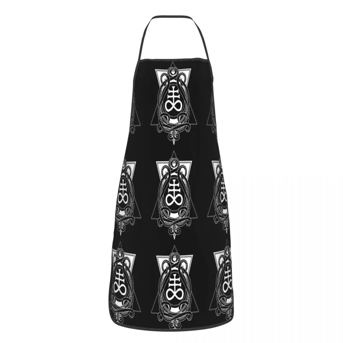 Satanic Cross Leviathan's Cross And Tentacles Apron Chef Baking Tablier Sleeveless Bib Kitchen Cleaning Pinafore for Women Men