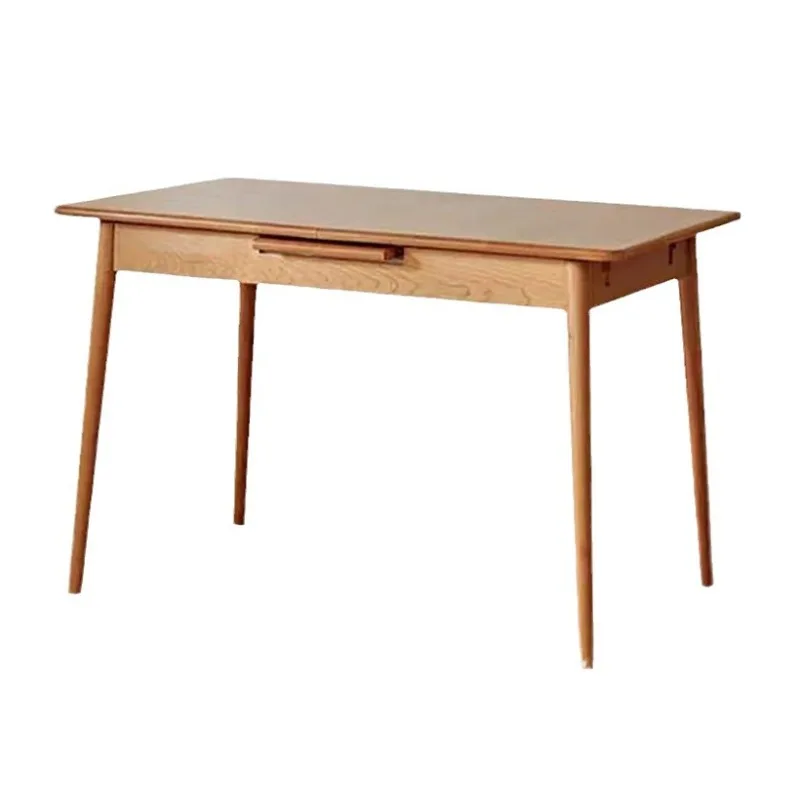 Solid wood white oak folding dining table, small multi-functional dining table