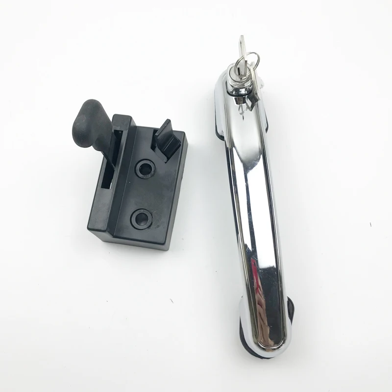 For Hyundai R60-7 excavator cab door lock assembly inside and outside handle lock block anti-lock excavator accessories