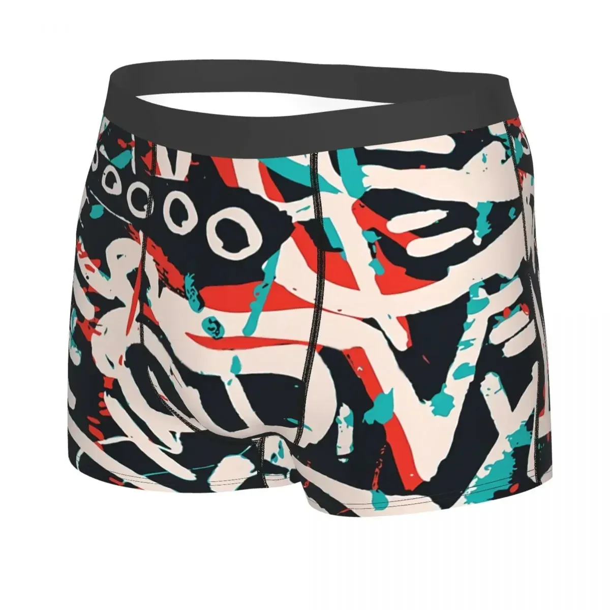 Pattern Ink And Posca Men Boxer Briefs Underwear Hip Hop Graffiti Street Art Breathable High Quality Sexy Shorts Gift Idea