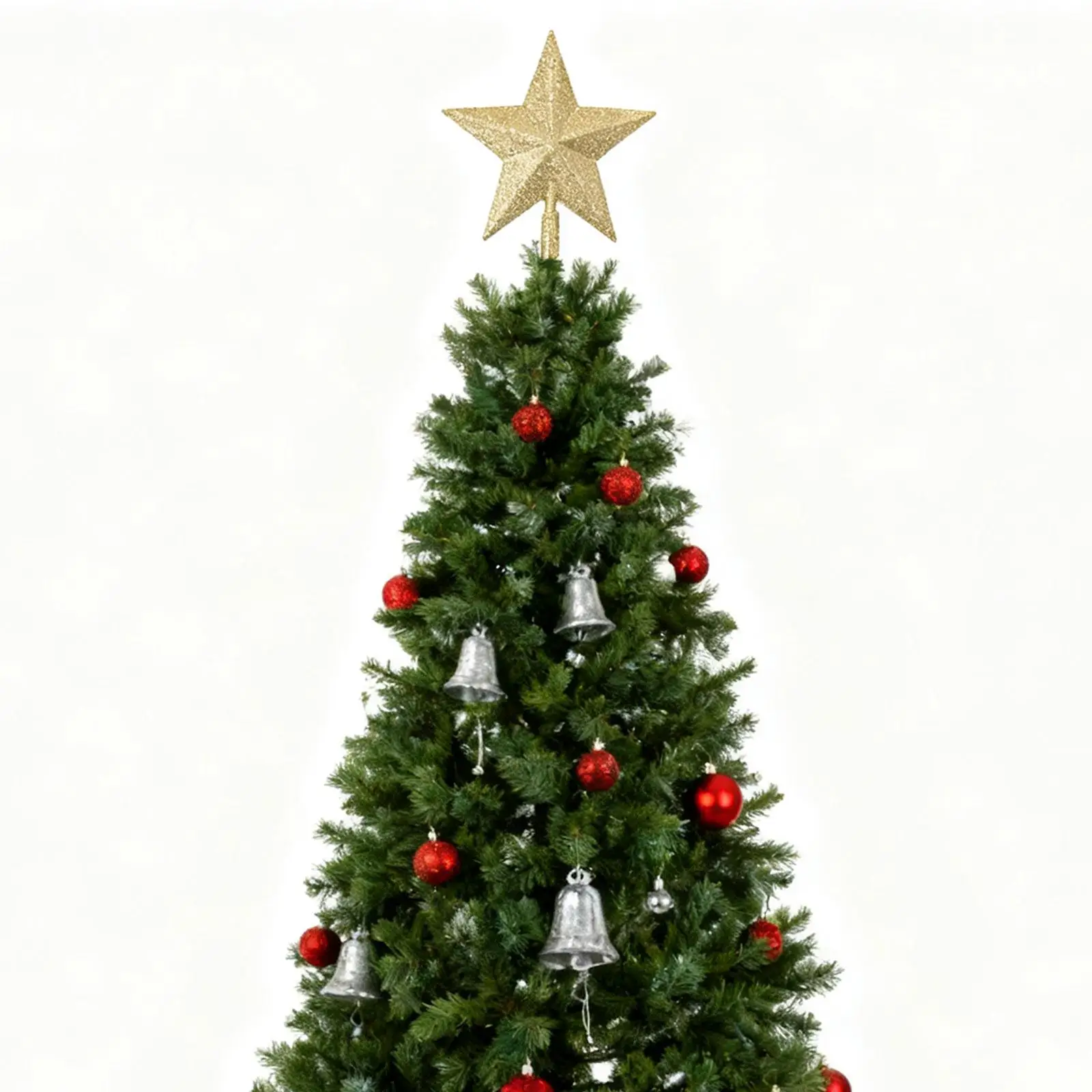 Christmas Tree Top Star Ornament Durable Plastic Tree Topper for Outdoor Christmas Decoration Home Apartment