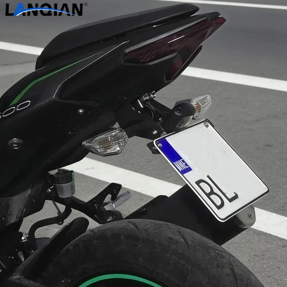 

License Bracket For Kawasaki Ninja 400/250 Z400 Ninja400 2018-2023 2024 Motorcycle Registration Plate Holder Fender Eliminator