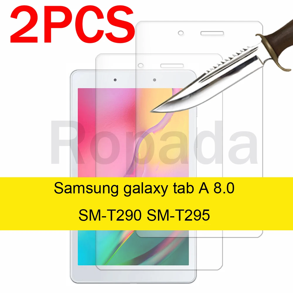 2PCS Glass For Samsung galaxy Tab A 8.0 SM-T350 T380 P200 T290 T295 Scratch Proof Tempered Glass Screen Protector