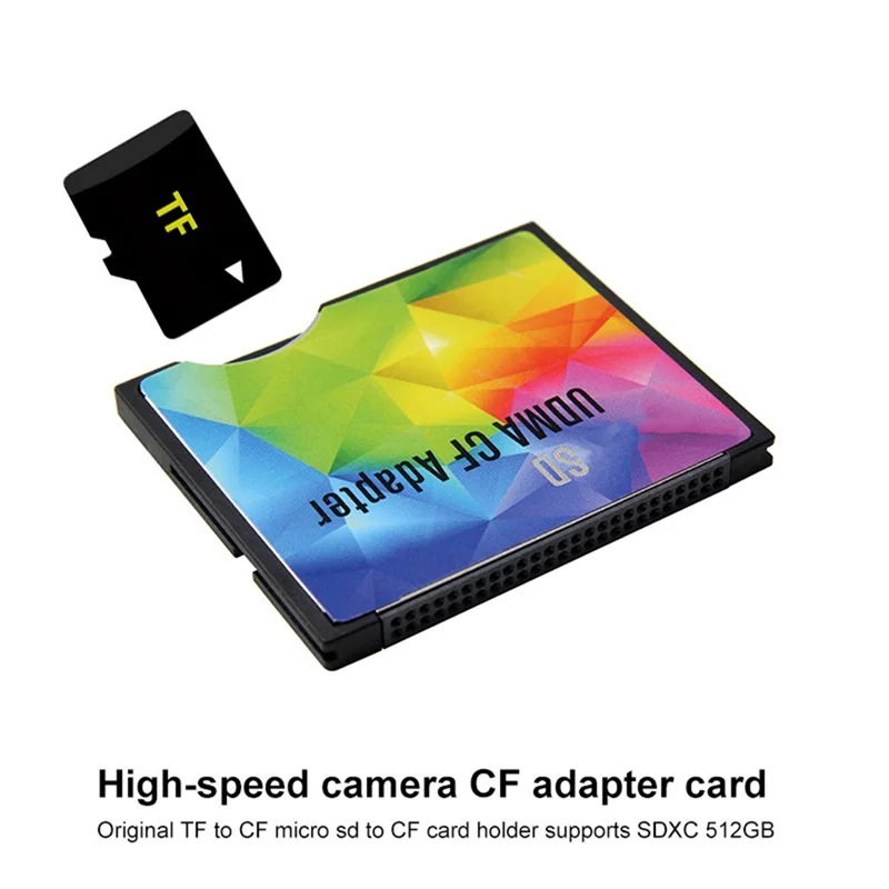 Адаптер TF-CF для Micro-SD-CF Card Sleeve поддерживает высокоскоростную камеру SDXC TF-CF. Карта адаптера CF HOT.