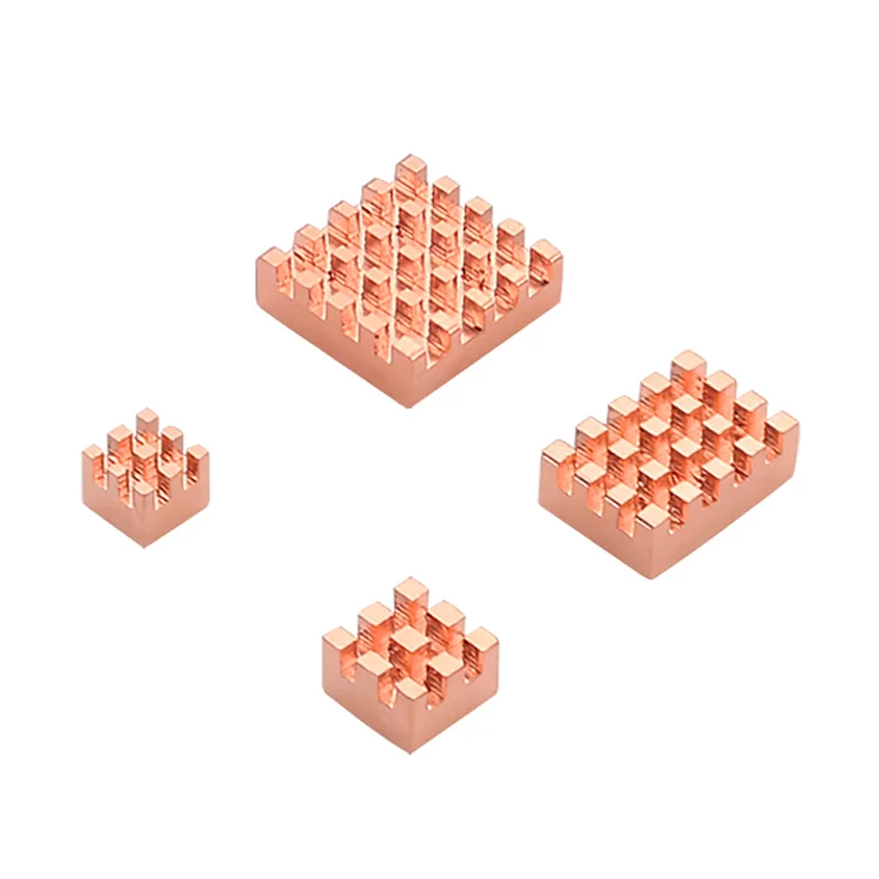 8 Pieces Cooling Copper Heatsink For Raspberry Pi 4B 1G 2G 4G Cooling Heatsinks Cooler(Pure Coper Heatsink)