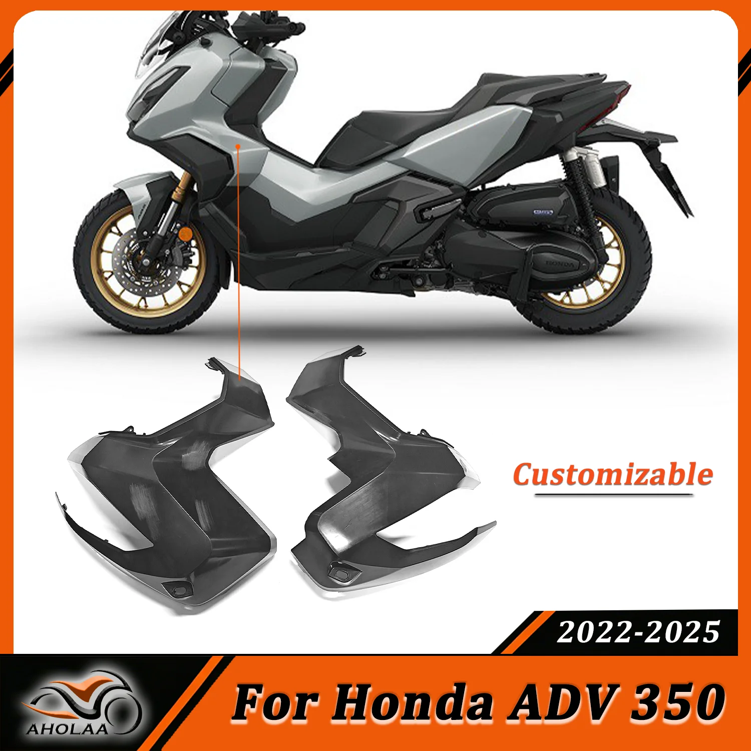 

Front Side Cover Fairing For Honda ADV 350 ADV350 Frame Body Panel Guard Motorcycle Accessories Customizable 2022 2023 2024 2025