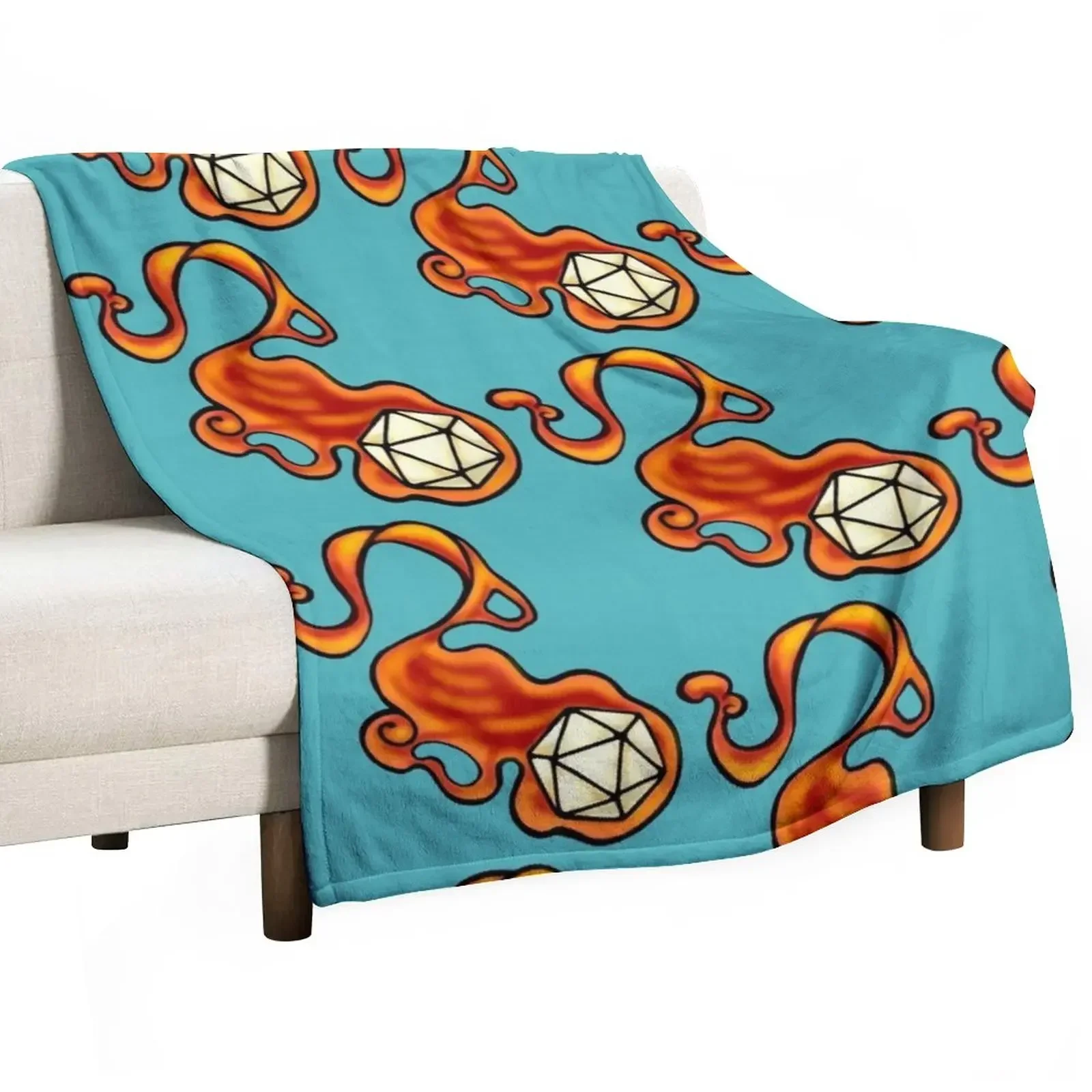 

FireBall d20 Throw Blanket Blankets For Bed Beautifuls Blankets