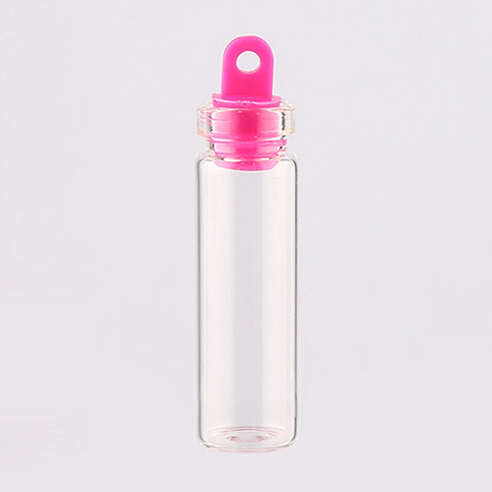 

50pcs 2ml Clear Small Mini Glass Jars Wish Bottles Sealed Drift Bottle with Plastic Stoppers (11x35mm)